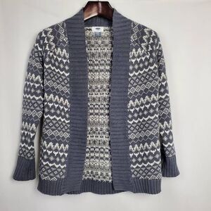 Old Navy Girls Large (10-12) Open Cardigan Pattern Sweater